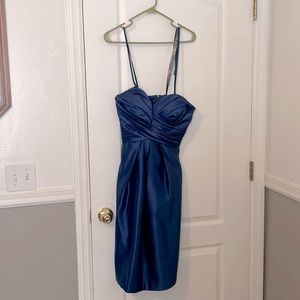 Bill Levkoff Blue Bridesmaid Dress